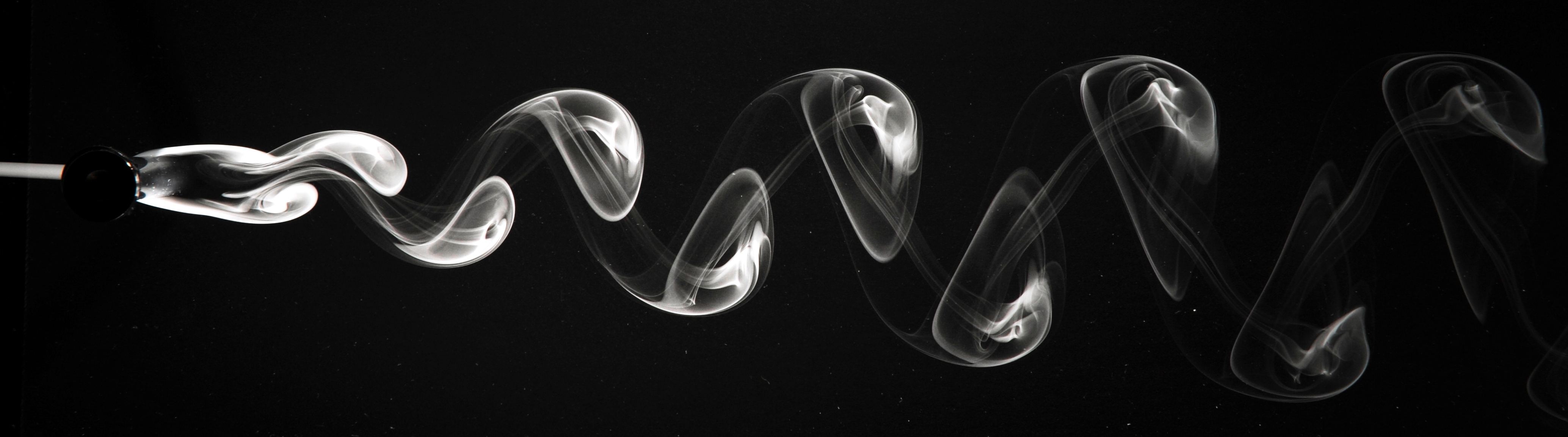Turbulent flow after cylinder
